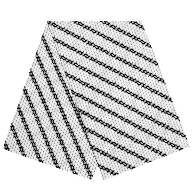 Gayaebatik Jarik Batik Motif Parang Rusak Hitam Putih