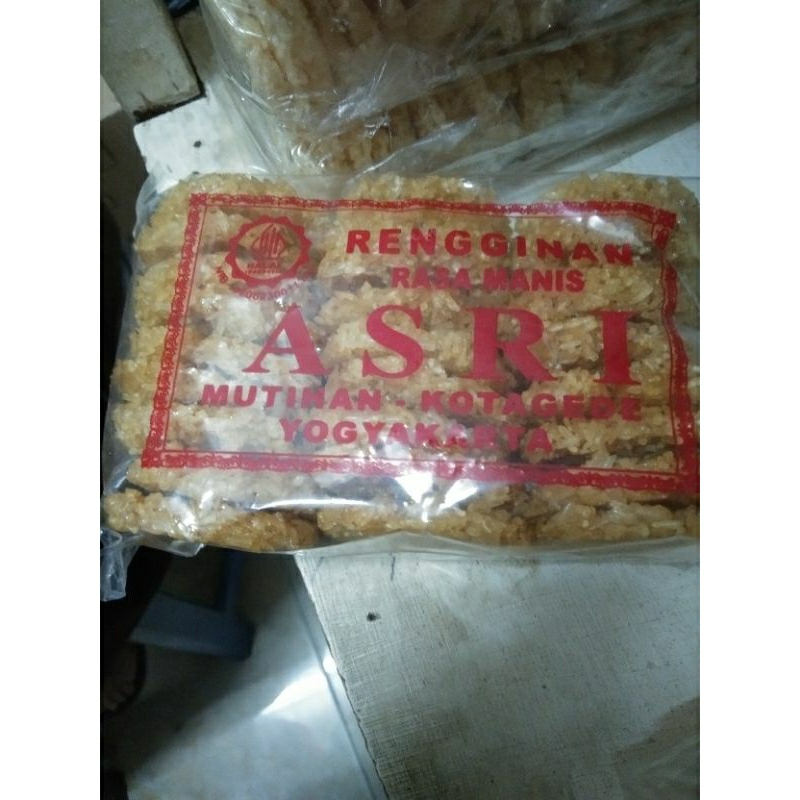 

Rengginan ketan mentah renyah rasa manis