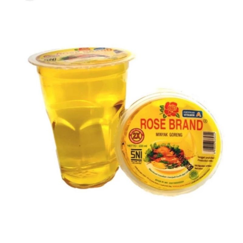 

Minyak goreng rose brand isi 220ml