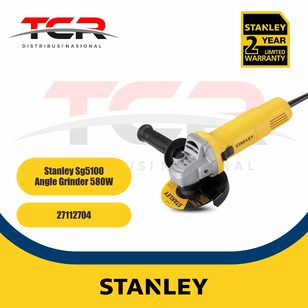 Stanley Angle Grinder / Gerinda Tangan Listrik 580W 100m SG5100