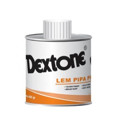Lem Paralone / pipa pvc 400Gr Dextone Kaleng Original Lem Paralon Kaleng / Tube / Lem Paralon Talang