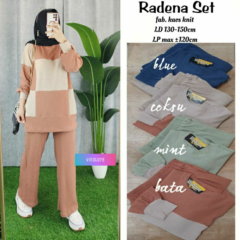 radena set by vinstore || kaos knit ld130-150