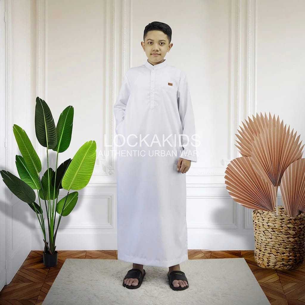 JUBAH ANAK JUNOR/GAMIS POLOS LENGAN PANJANG ANAK LAKI LAKI USIA 10-16 TAHUN