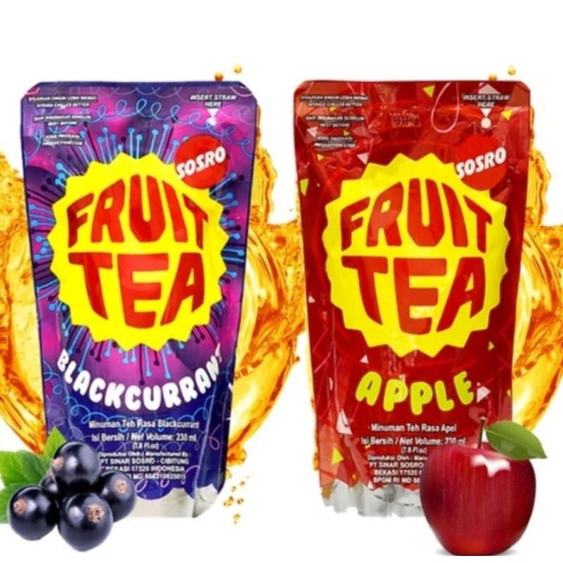 

[PROMO 10 GRATIS 1 TERMURAH!!] Fruit Tea Pouch Eceran 230 ml