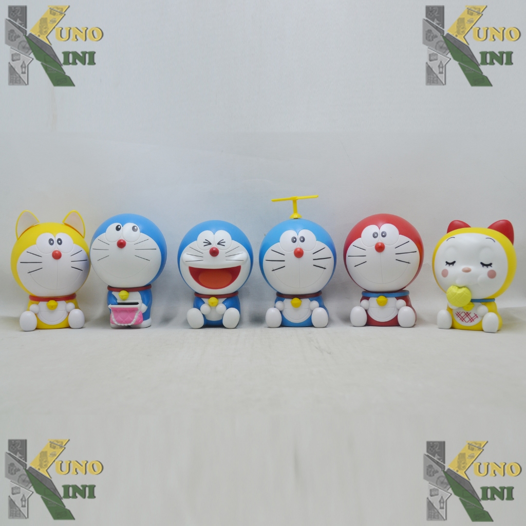 PAKET BANDAI DORAEMON FIGURINE, 6 pcs
