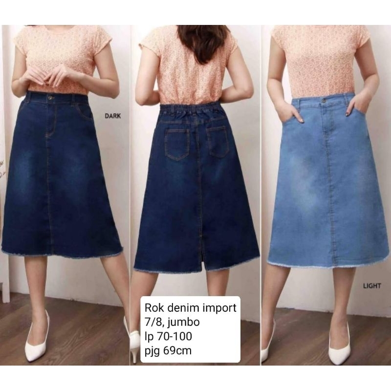 Rok Jeans/Rok Jumbo/ Denim Skirt/ Premium Denim