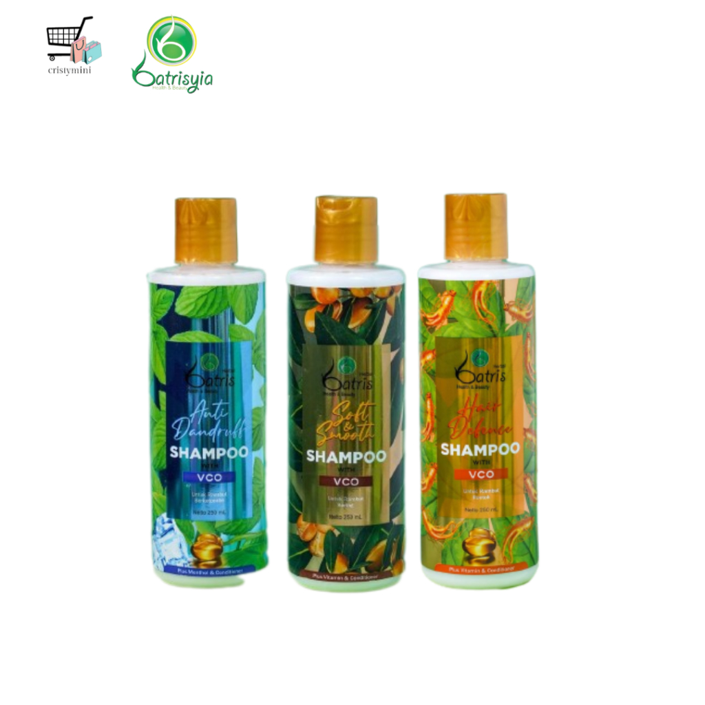 BEST SELLER❗❗ BATRISYIA SHAMPOO 250ML / SHAMPO VCO Batrisyia Herbal /Shampo Anti Ketombe / Shampo An