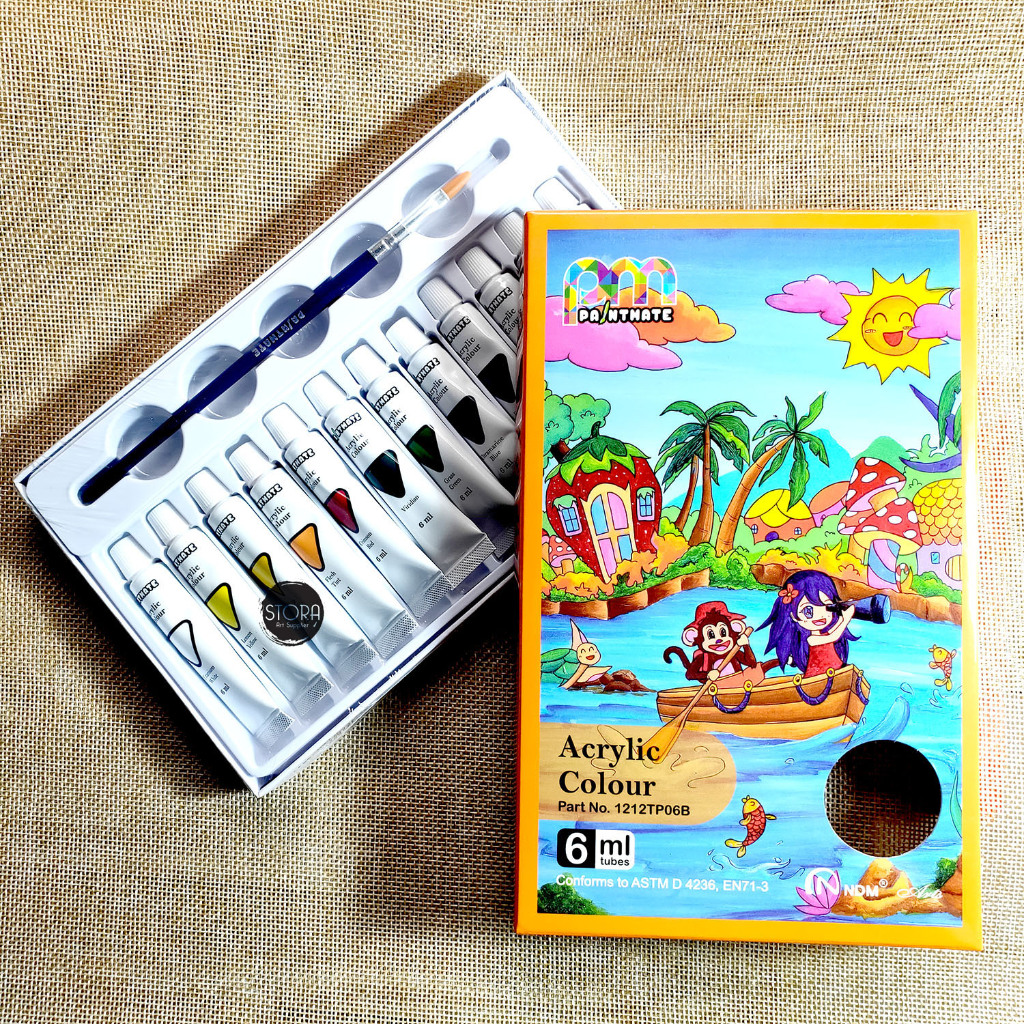 

6 SET CAT ACRYLIC NDM 6M X 12 COLOURS