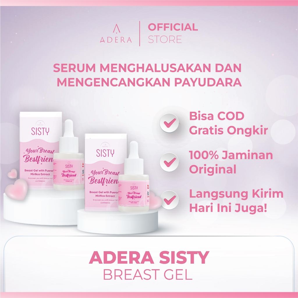 ADERA SISTY PEMBESAR PAYUDARA PALING AMPUH 100% ORIGINAL PERAWATAN PAYUDARA