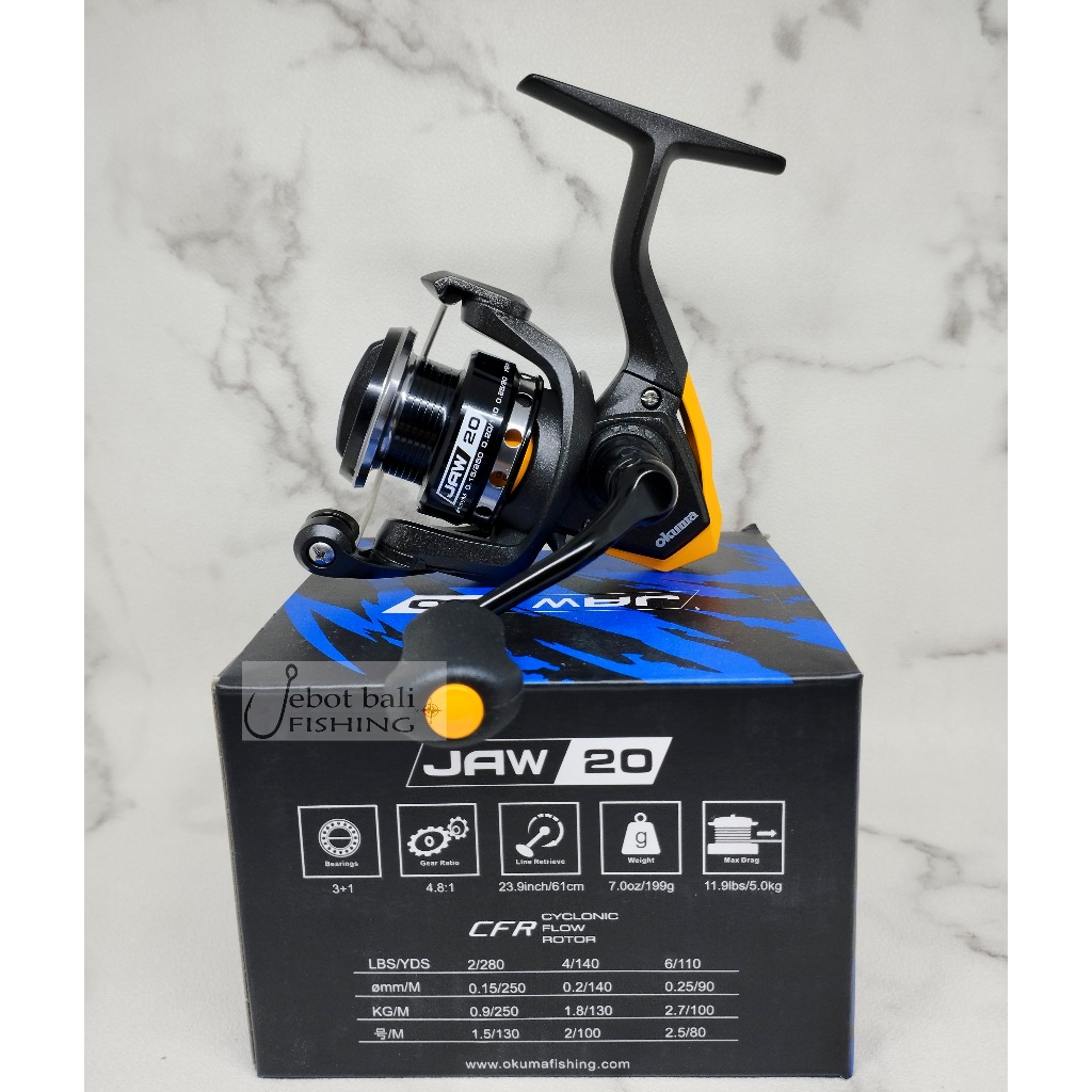 Reel Pancing Spinning Okuma Jaw 20 - Gulungan Pancing - Kerekan Pancing
