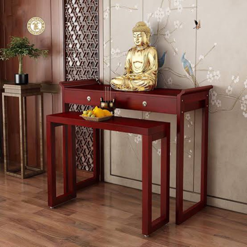 Altar sembahyang minimalis meja sembahyang kayu jati 06-RMW