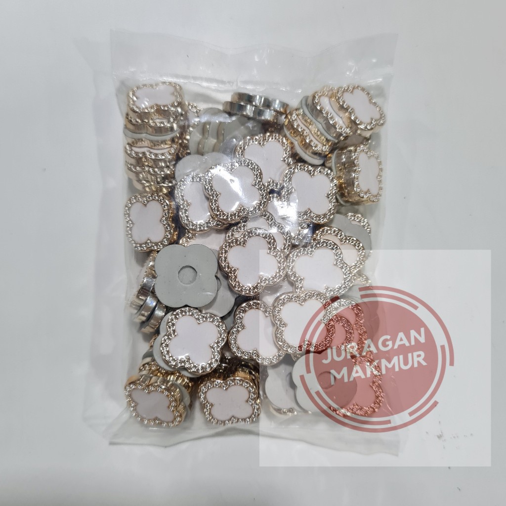 [100 pcs] Patch Baju Bentuk Bunga Aksesoris Pakaian - Hiasan Baju Bunga Tempel - Tempelan Baju