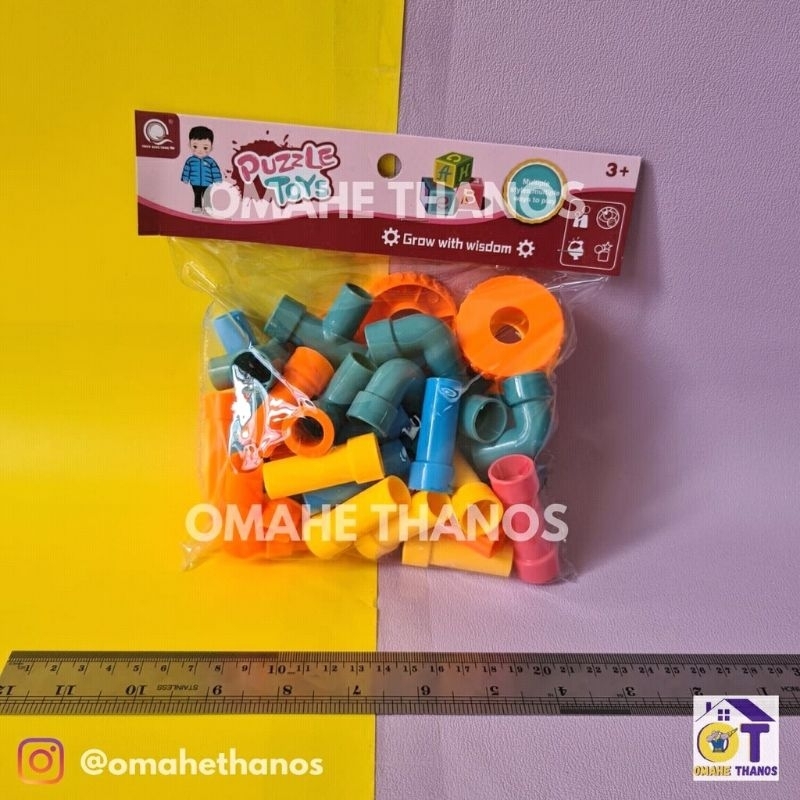 Mainan Lego Pipa Kecil Murah / Mainan Anak Edukasi