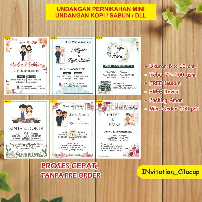 UNDANGAN MINI | UNDANGAN MINI KOPI | UNDANGAN SABUN | UNDANGAN PERNIKAHAN | UNDANGAN TASYAKURAN | UN
