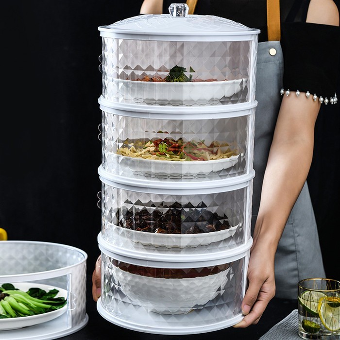 Tudung Saji Model Diamond 5 Susun Dan 4 Susun Rak Penutup Makanan