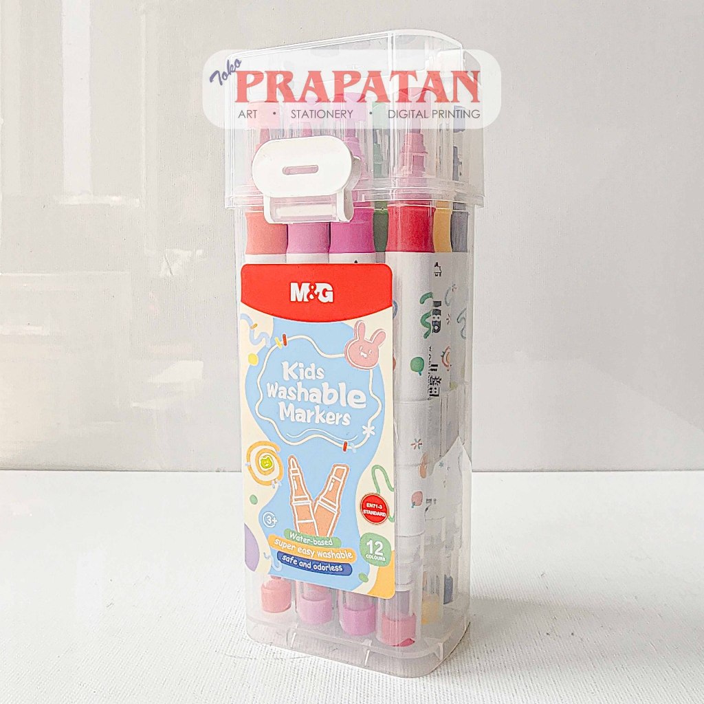 

M&G Kids Washable Markers 12C APMT3411 | Spidol