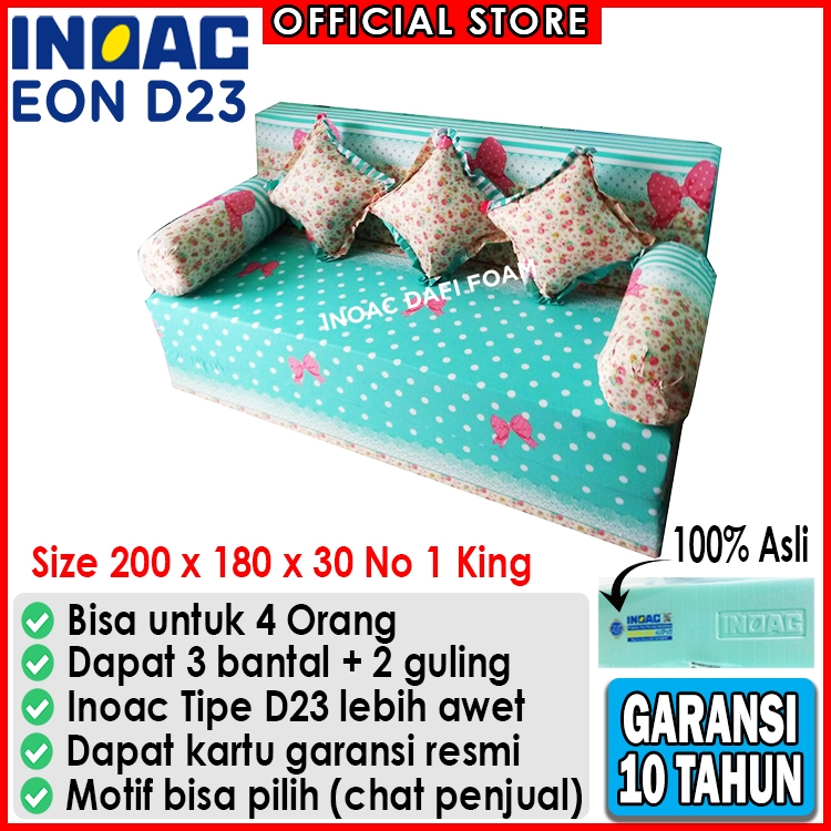 Sofabed Inoac 200x180x30 nomor 1 King busa Inoac EON D23 original garansi 10 tahun kasur busa kasur 