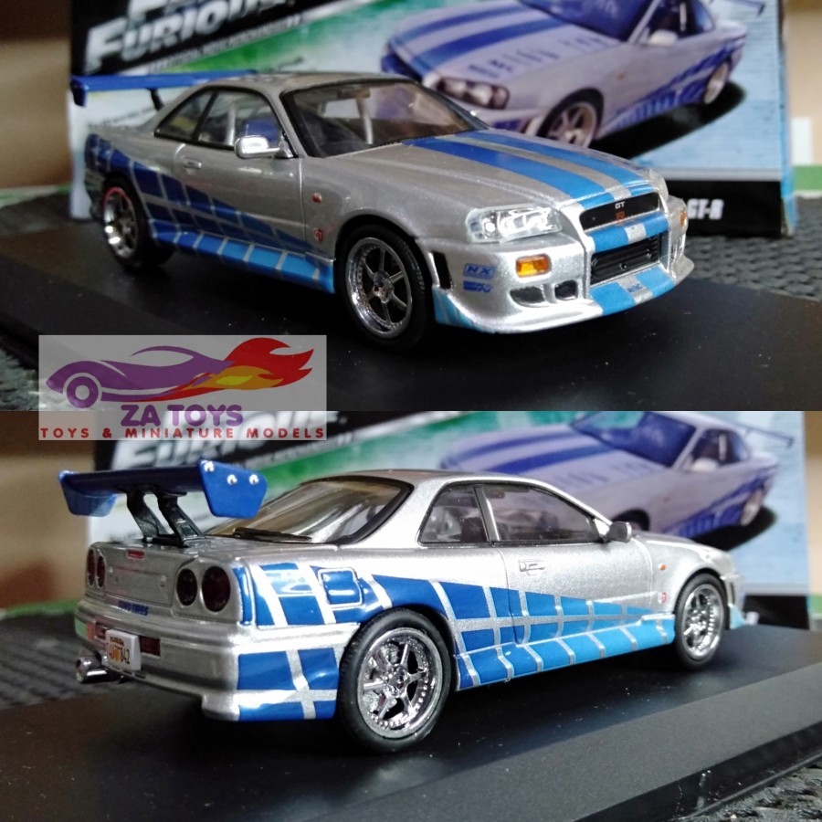 Diecast Nissan Skyline GTR R34 Brian's Fast Furious Greenlight 1:43