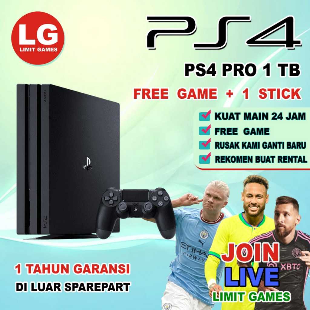 Playstation 4 Pro Console 1 Tera
