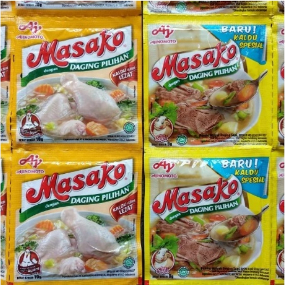 

Masako Rasa Sapi/Ayam Renceng Isi 12 Sachet