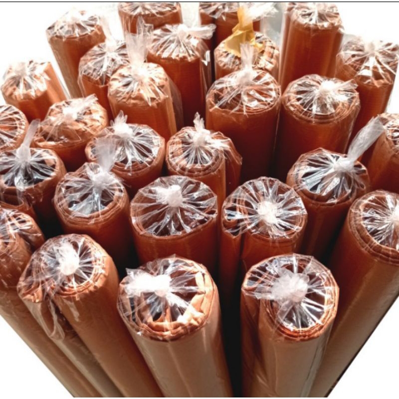 

Kertas kopi , kertas sampul coklat ukuran 9 x 120cm 1gulung isi 10lembar