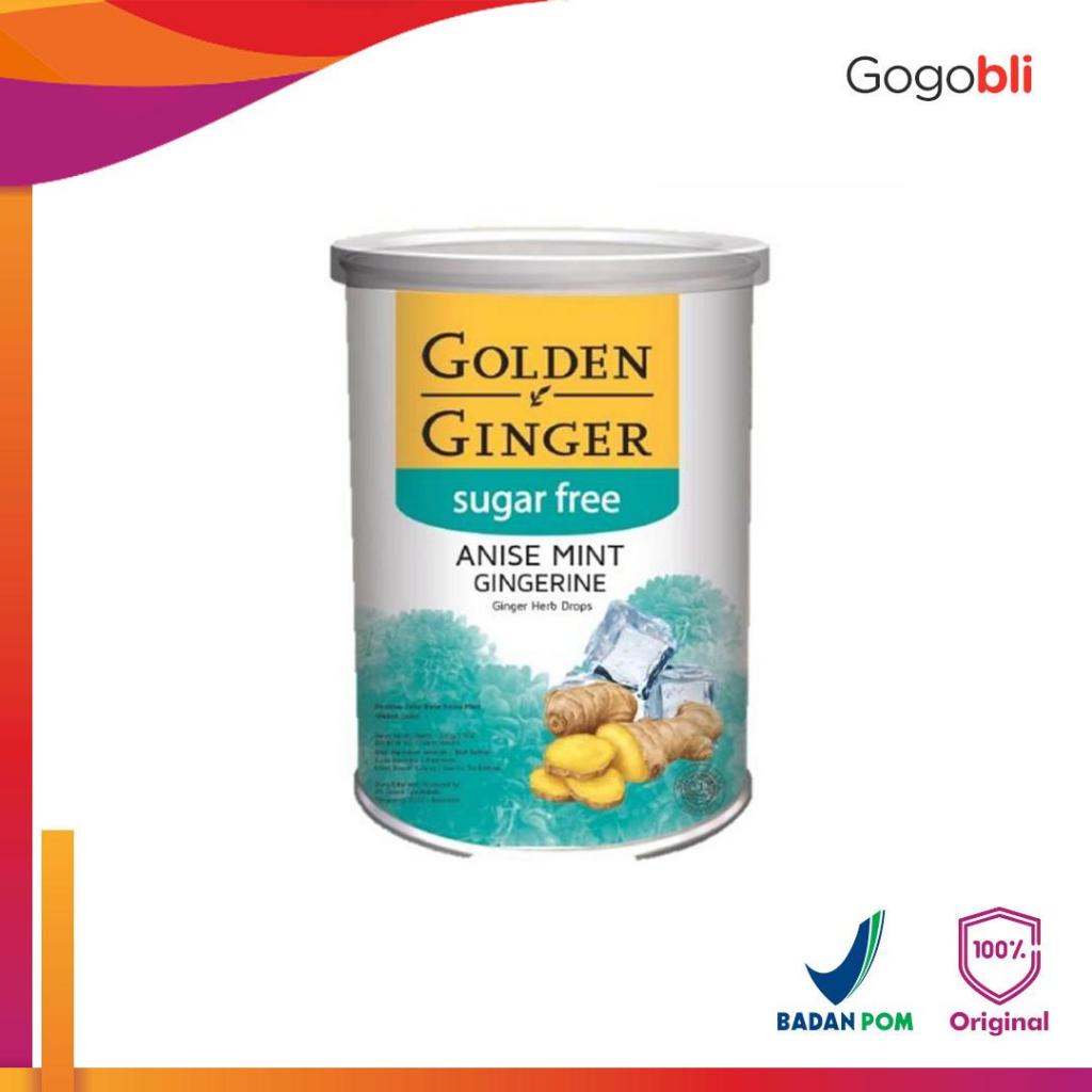

Golden Ginger Can Sugar Free Ginger Herb Drops Anisemint 100gr