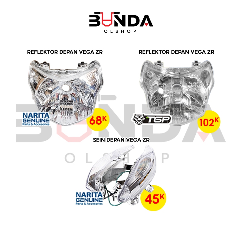 lampu depan vega zr / reflektor vega zr