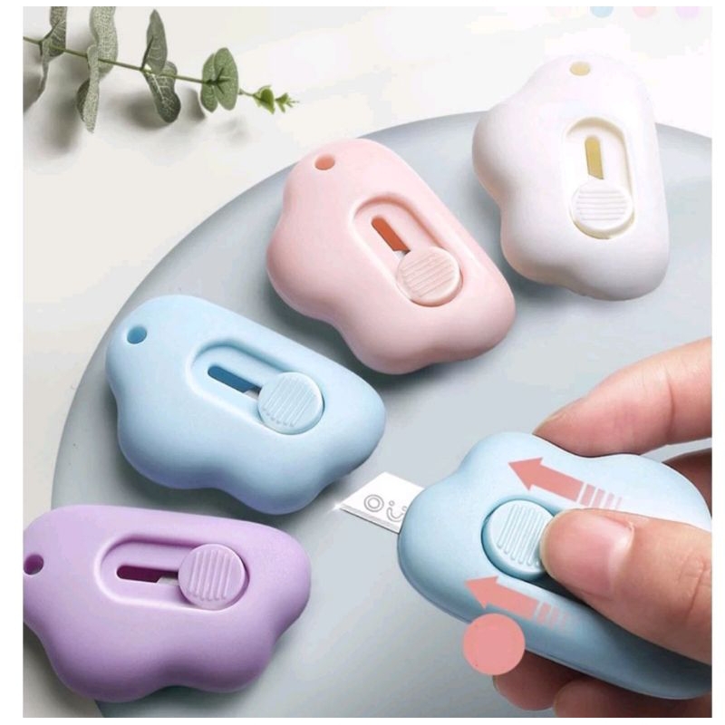 

HEAVENLY Cutter Lucu Paw/ Silet Kecil Motif Awan / Pisau Mini