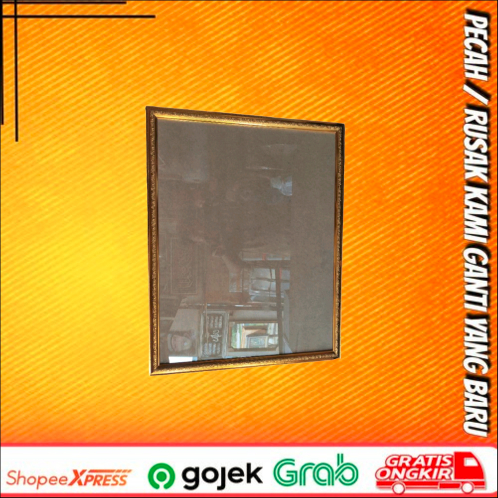 Bingkai Foto / Bingkai Figura / Bingkai Gambar Ukuran 30 x 40 Cm Full Kaca