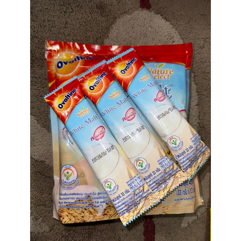 

OVALTINE WHITE MALT BEVERAGE WITH MILK, LOW FAT WITH COLLAGEN FORMULA PCS