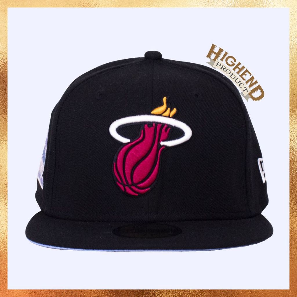 Topi New Era Miami Heat 3x NBA Finals Patch 59FIFTY Hat  Original