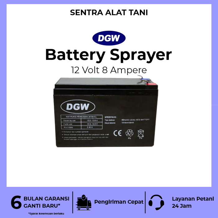 Baterai Sprayer DGW 8 Ampere