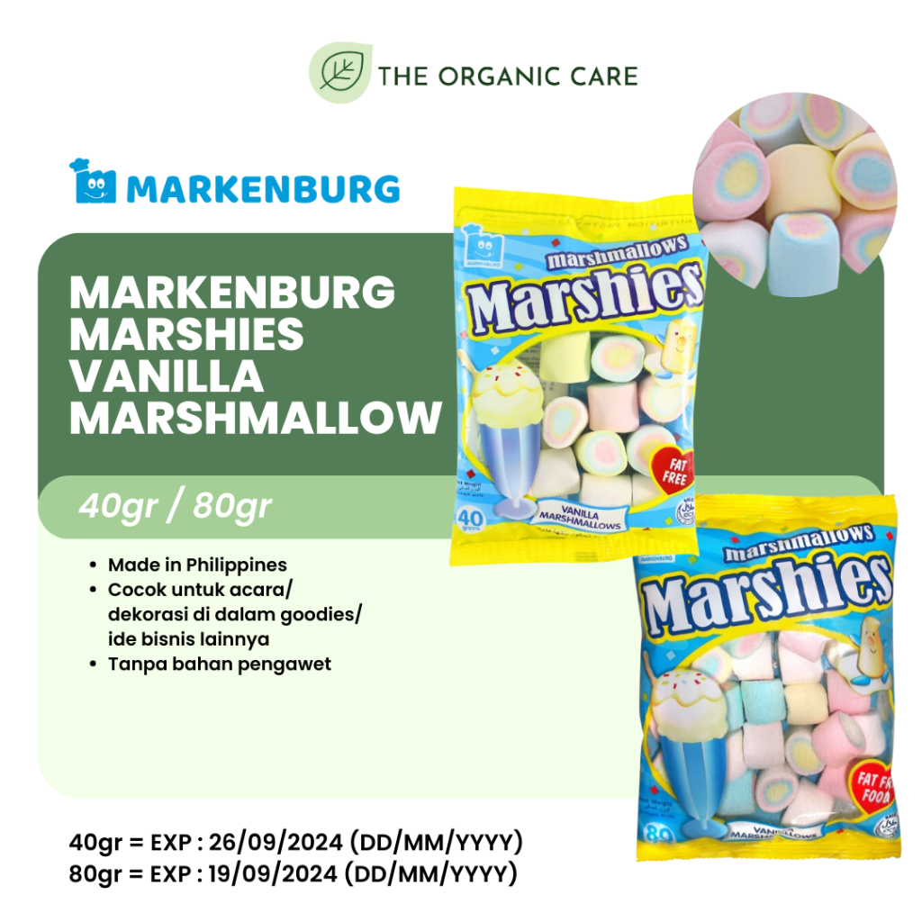 

MARKENBURG - MARSHMALLOWS MARSHIES 40GR 80GR