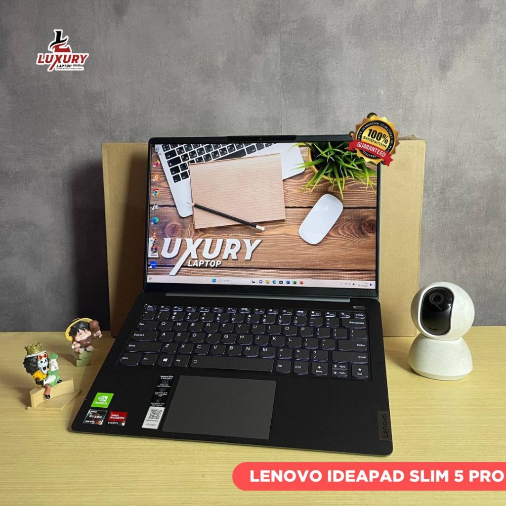 LAPTOP LENOVO IDEAPAD SLIM 5 PRO 14ACN6 RYZEN 7 NVIDIA MX450 SSD 512GB RAM 16GB LAYAR 2K BACKLIGHT G