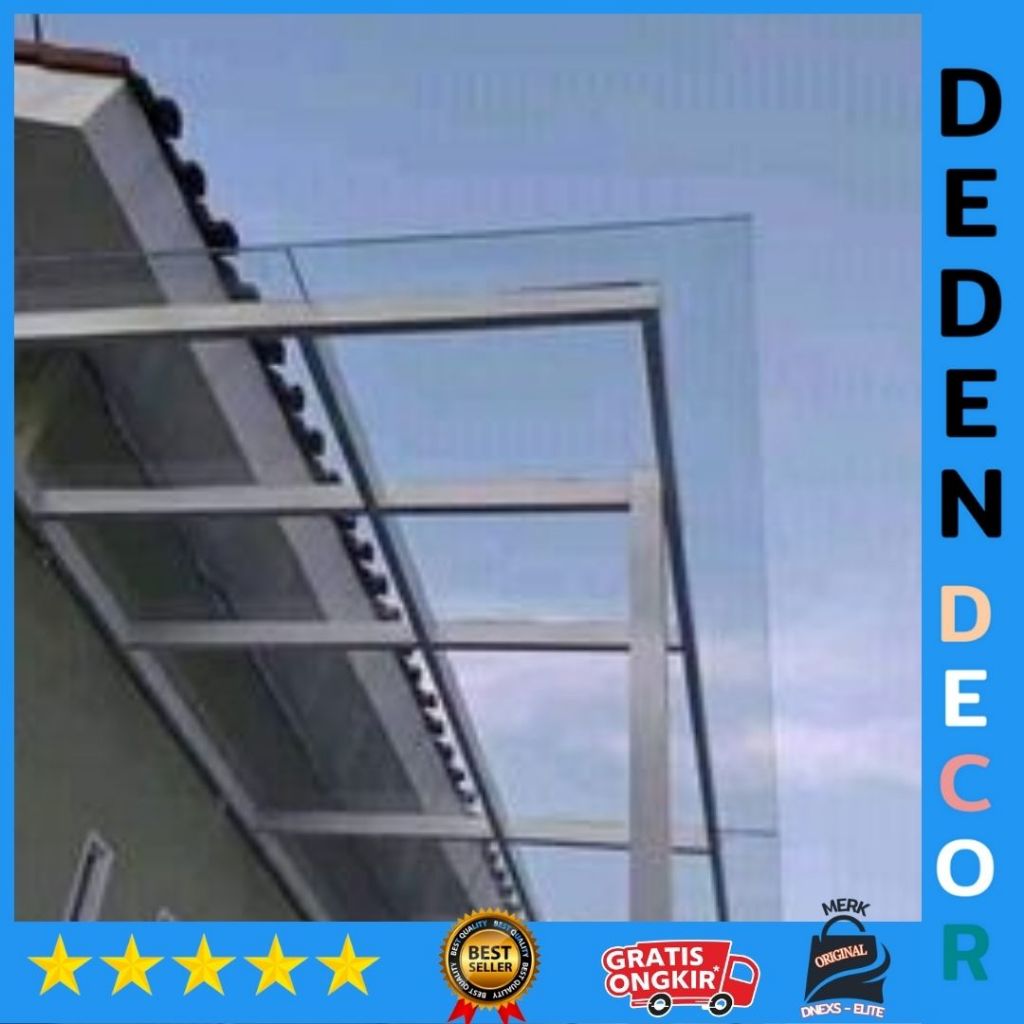 Harga kanopi spandek bening transparan/kanopi atap spandek transparan minimalis terpercaya