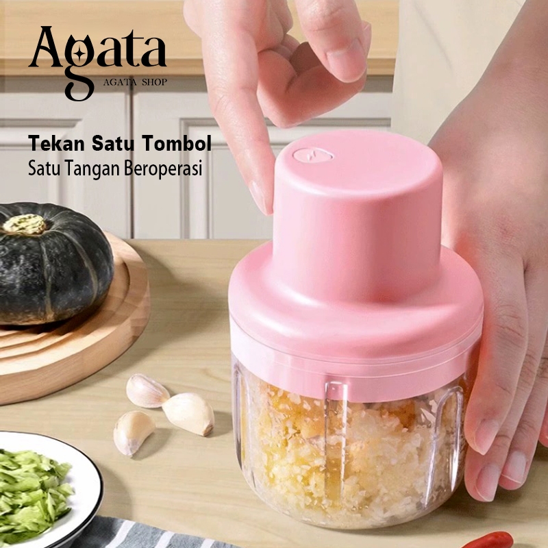 Blender Portabel Elektrik Tanpa Kabel /USB Mini Multifungsi Chopper Bumbu Dapur Praktis/ Blender Makanan Bayi-1