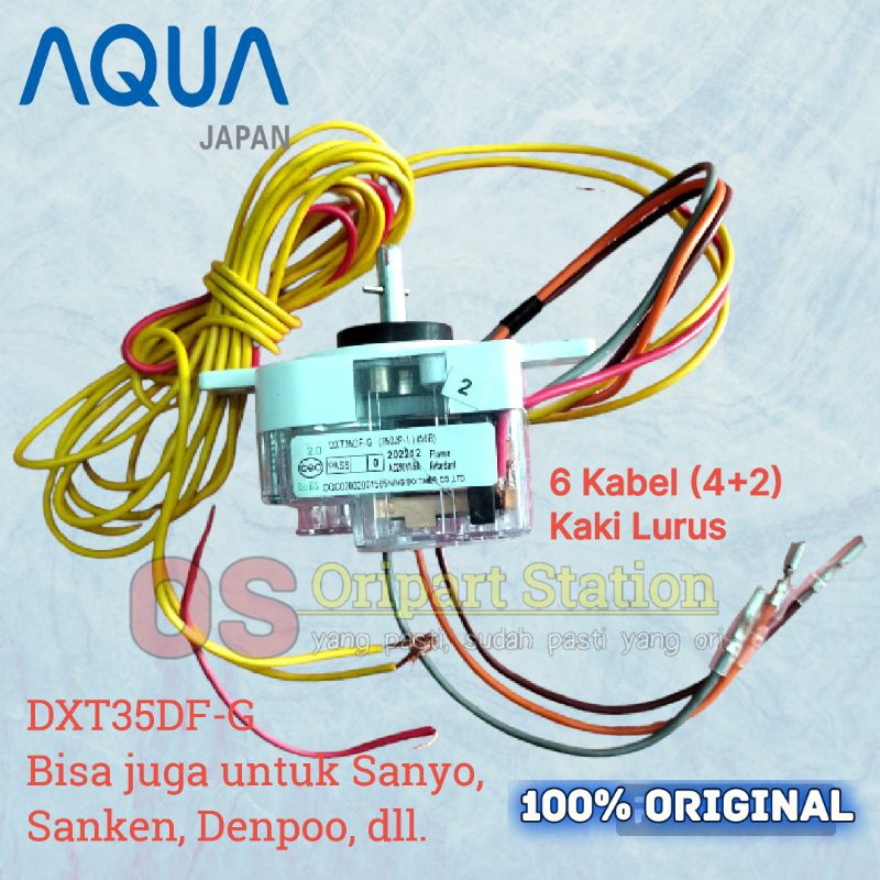 WASH TIMER BILAS MESIN CUCI AQUA ORIGINAL 6 KABEL