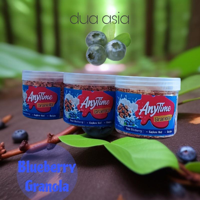 

Bluebery, snack granola,lycopen alami,baik,bagikulit,isi 3pcs,uk/cup400gr