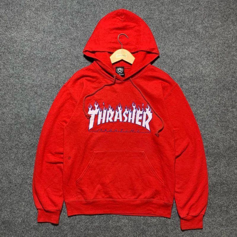 Hoodie Thrasher Blue Flame