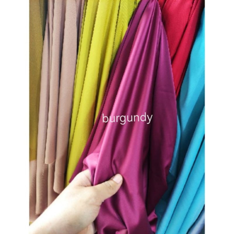 Kain Satin Maxmara Premium, Kain Furing Dalaman Kebaya Satin Maxmara Furing Premium