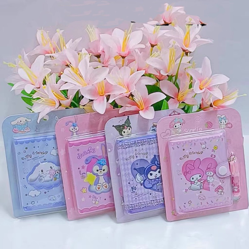 

PROMO SANRIO MINI NOTE BOOK BUKU DIARY CINNAMOROL MELODY KURUMI