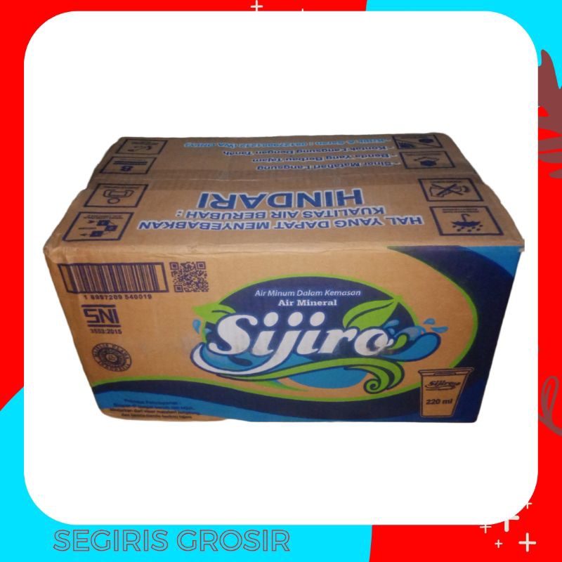 Sijiro Air Mineral Gelas 1 dus