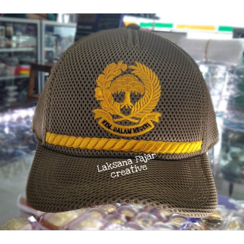 topi PNS KEMENDAGRI logo/lis free bordir