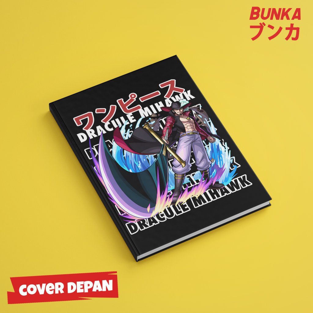

Note Book Aesthetic Anime One Piece Mihawk Design Hardcover A5 Buku Tulis Catatan Notes Agenda Planner Jurnal vintage buku catatan story book kado anniversary valentine cowok cewek murah