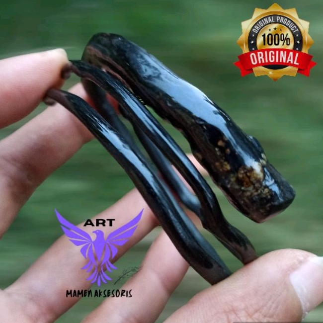 gelang akar bahar hitam bercabang asli/bahar hitam minimalis/gelang kesehatan akar bahar hitam dewas