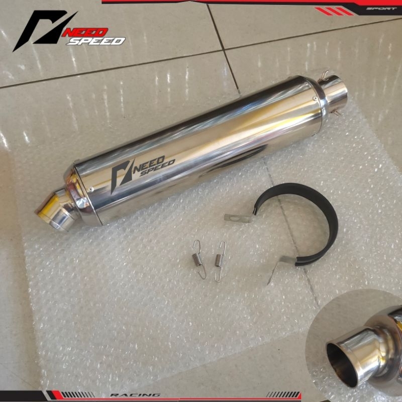 Silincer racing Silincer Knalpot Original Inlet 50 Type X1 NEED SPEED empuk ngebas adem