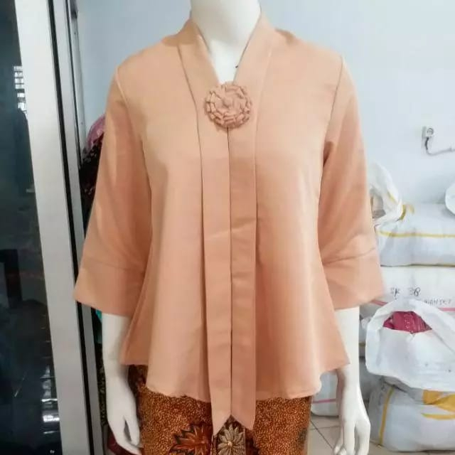 Promo Atasan Kebaya Modern Kutubaru Floy Kartini Busui Aneka Warna MILO / kebaya wisuda / kebaya mod