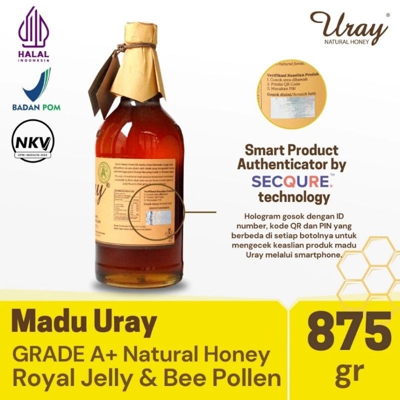 

URAY 875GR MADU URAY 875 gr Kemasan botol baru