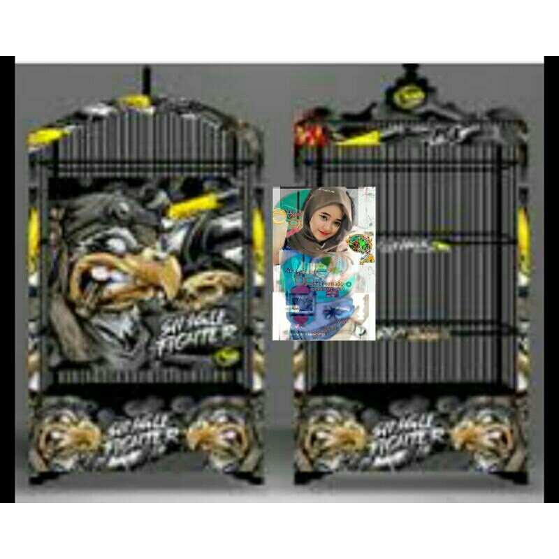 decal stiker sangkar murai bebas custom