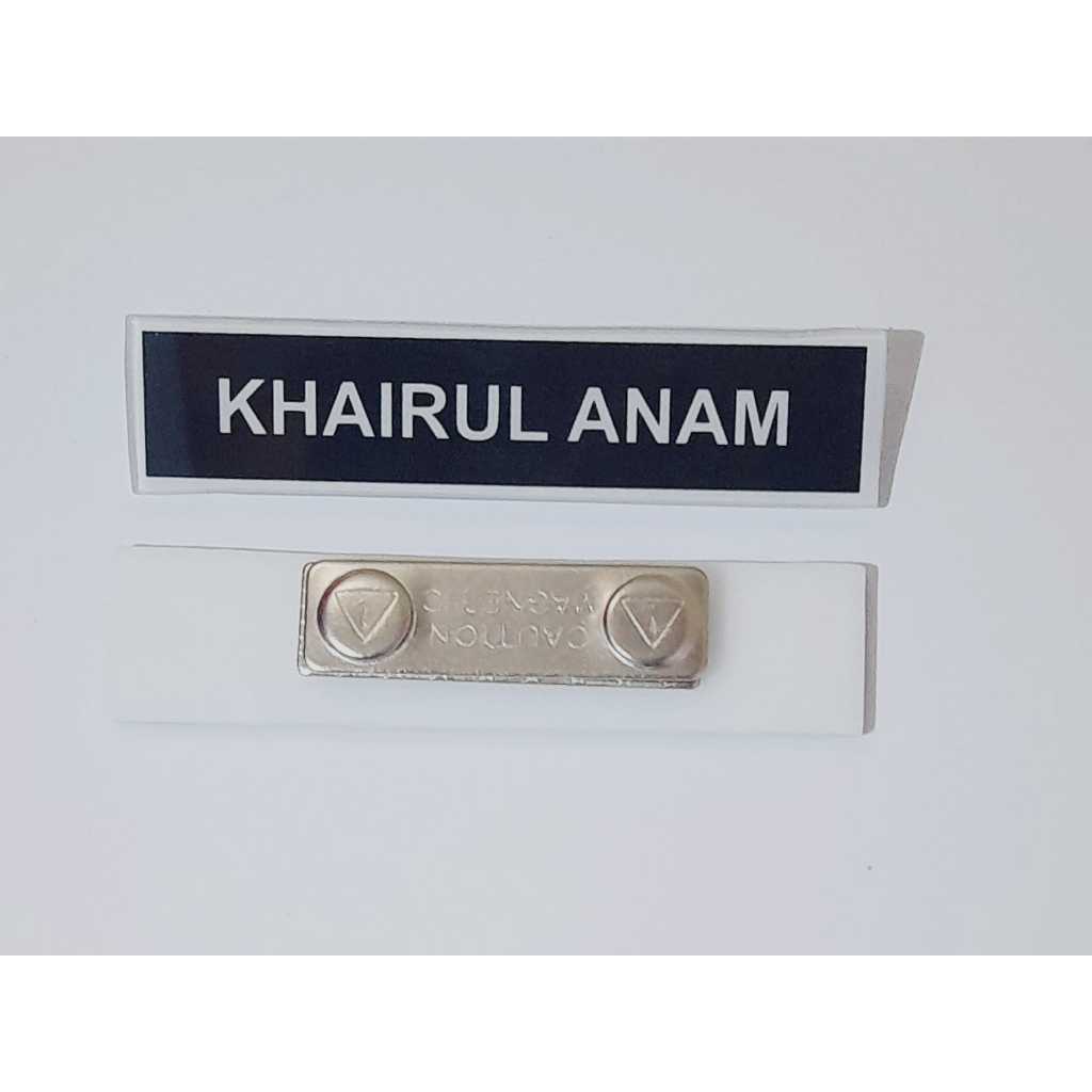 

Name Tag Magnet / Nama Dada / Papan Nama / Custom